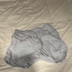 Zara Mens Blue Linen Shorts